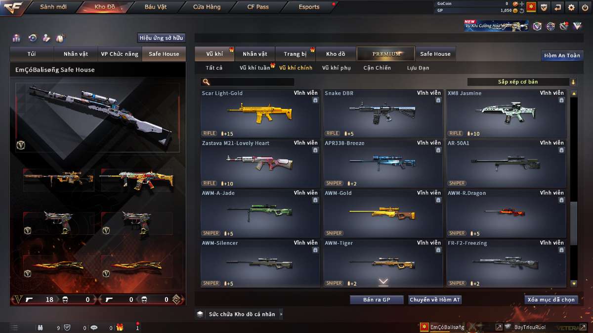 shop acc cf uy tin gia re